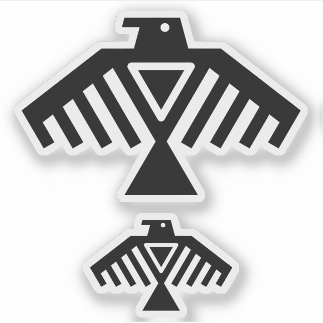 åskfågel klistermärken (Framsida)