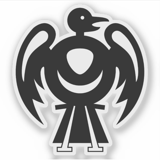 åskfågel klistermärken (Framsida)