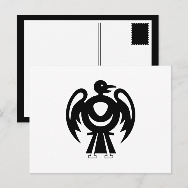 åskfågel v2 vykort (Fram/baksida)