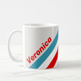 Åskfågels Ränder med Namn Kaffemugg
