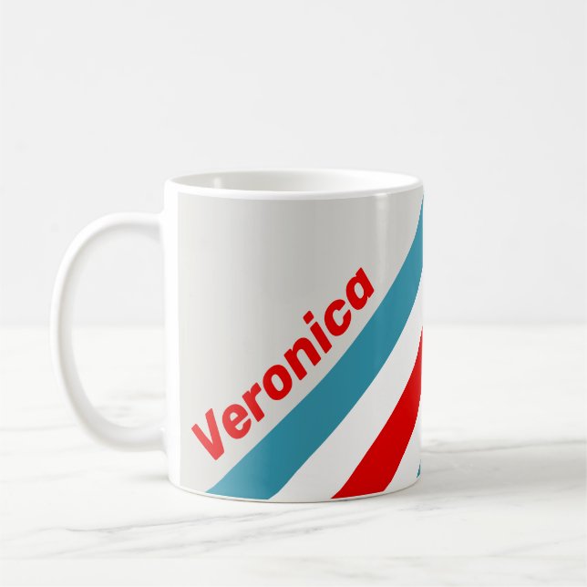 Åskfågels Ränder med Namn Kaffemugg (Vänster)