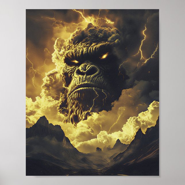 Åskgorilla från den eviga stormen poster (Framsidan)