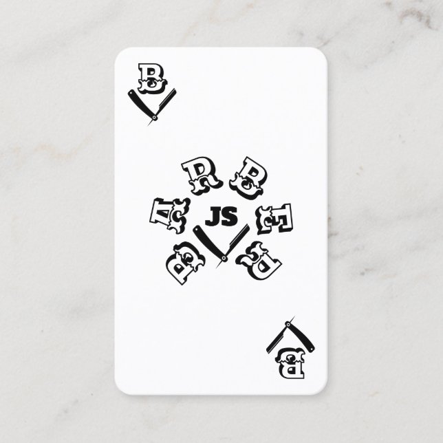 Askkortsfat stil visitkort (Framsida)