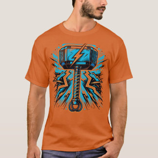 Åskliknande Mjolnir SuperhjälteInspirerad Hammare T Shirt