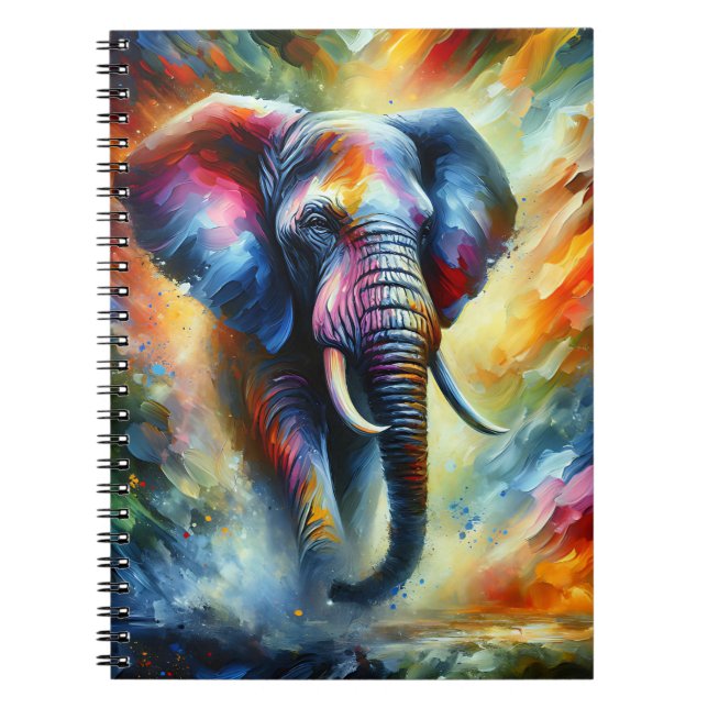 Åsknatt Elefant Anteckningsbok (Framsidan)