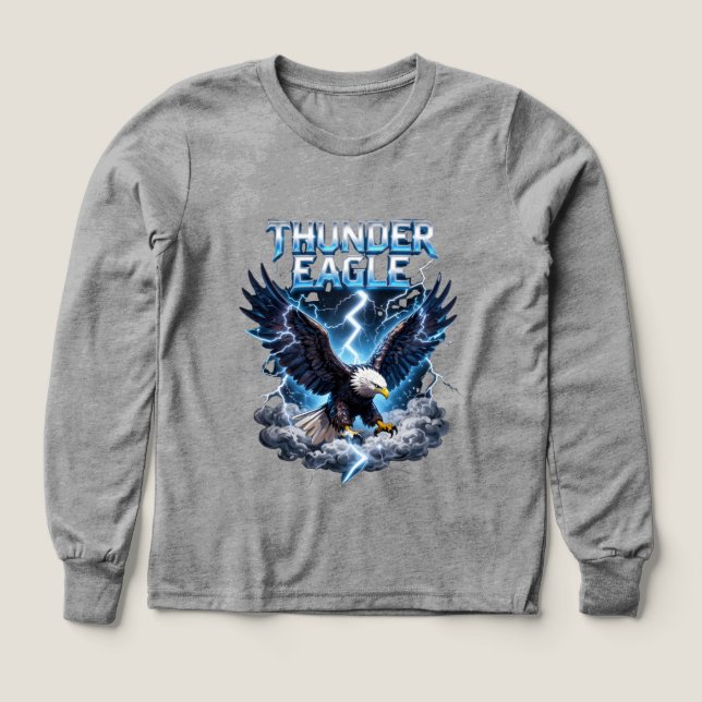 Åskörn – Majestätisk Vitörnad Åskblixt Grafik T Shirt (Design framsida)