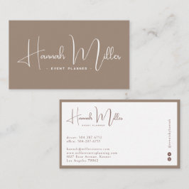 Askträ | Modern Elegant Minimalism Visitkort
