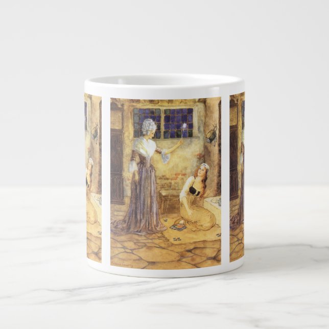 Askunge och goda fen i klassisk saga jumbo mugg (Framsidan)