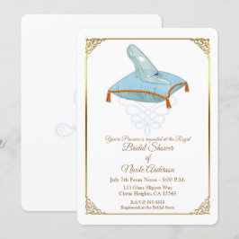 Askungen Glas Slipper Elegant Bröllopsfest Inbjuda Inbjudningar