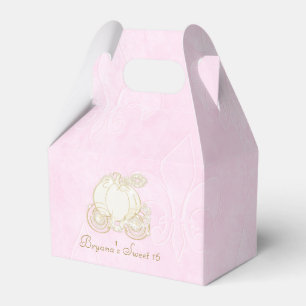 Askungen Guld Kärr Pink Födelsedagspresent Förpack Presentaskar