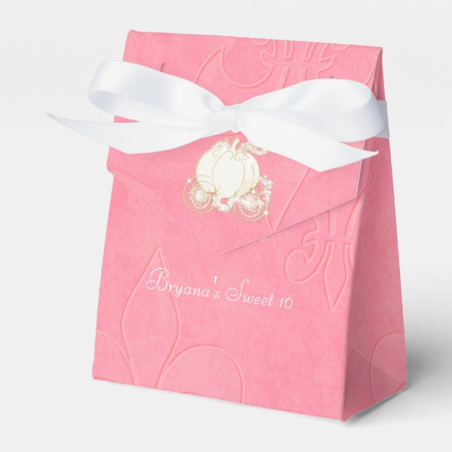 Askungen Guld Kärr Växla Rosa Presentaskar (Framsidan Sidan)
