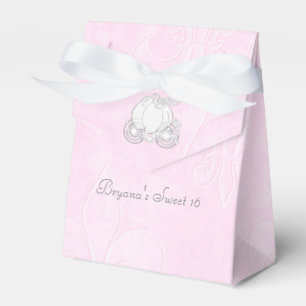 Askungen Silver Kärra Rosa Partygåvor Lådor Presentaskar