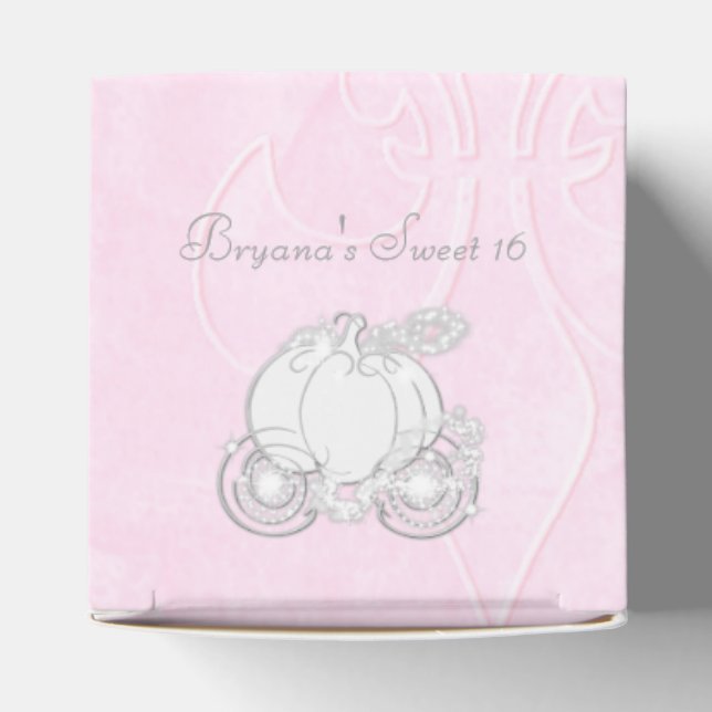 Askungen Silver vagn Rosa presentförpackningar Presentaskar (Överdel)