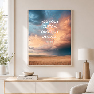 Åskväder Prairie - Skapa Din Egen Citat Poster