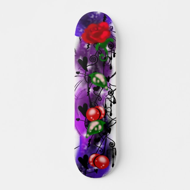 Åskväder Ros Graffiti Skateboard (Framsida)