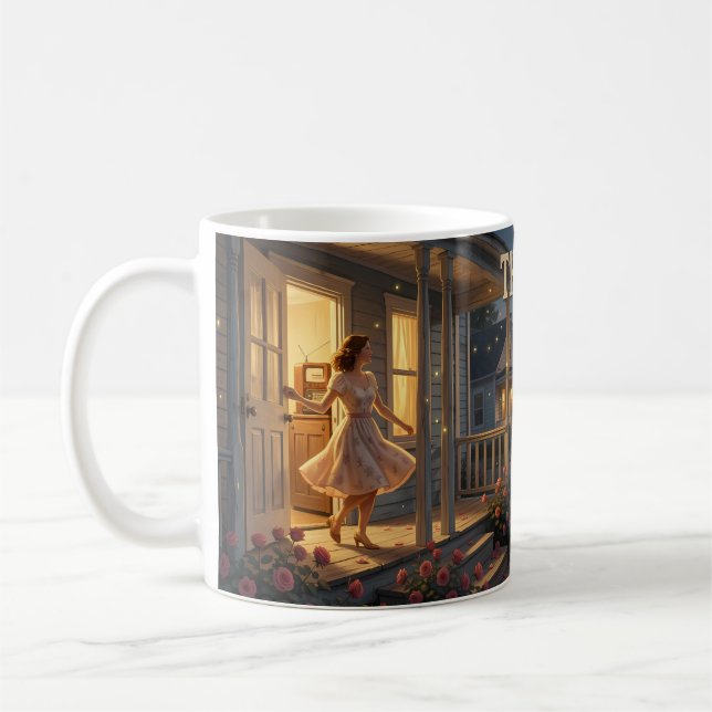 Åskvägens Romans vid Skymning Mug Kaffemugg (Vänster)