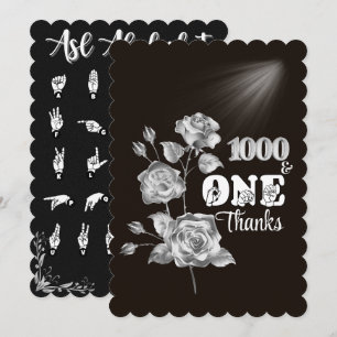 ASL "A Tusen och ett tack" - tackkort