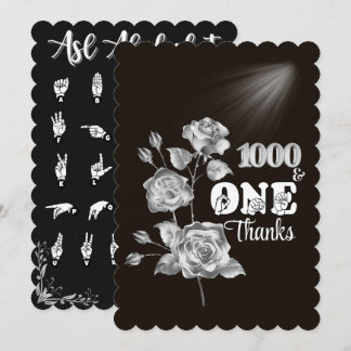 ASL "A Tusen och ett tack" - tackkort