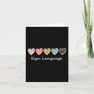 ASL Alphabet American ASL Teacher Sjunga Language Kort