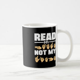 ASL Alphabet American Sjunga Language ASL Teacher Kaffemugg