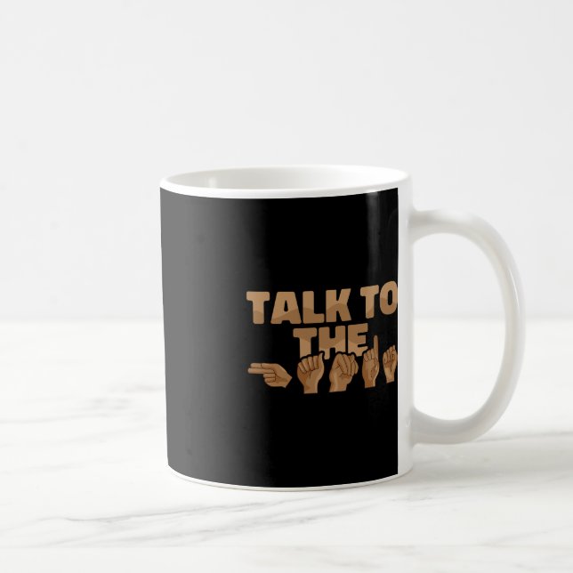 ASL American Sign Language Talk med Händer 1 Kaffemugg (Höger)