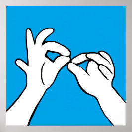 ASL American Sign Language TOPRET Poster