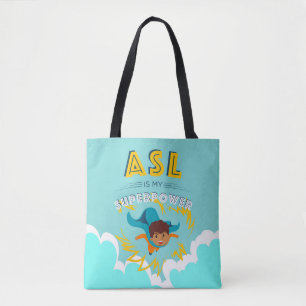 ASL är min supermakt Tygkasse
