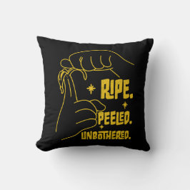 ASL Banana Design - Ripe, Peeled, Unbothered Kudde
