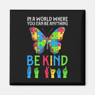 ASL Be Kinart s1 ASL American Sign Language Magnet