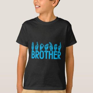 ASL Brother American Sign Language Döv Awareness T Shirt
