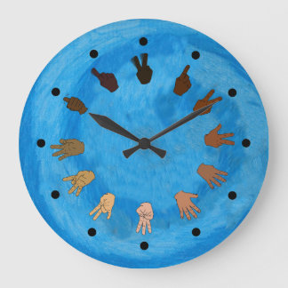 ASL Clock Blue Stor Klocka