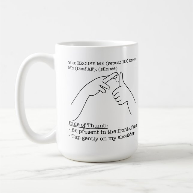 ASL Design - Tumregel Kaffemugg (Vänster)