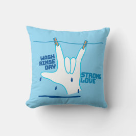 ASL Design - Wash, Rinse, and Dry Love ILY Kudde