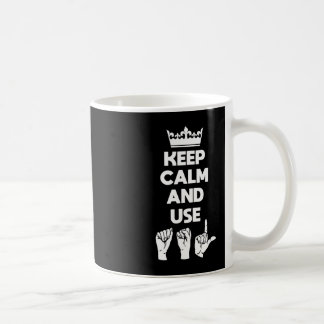 ASL-Dövets medvetenhet och signera språk 1 Kaffemugg