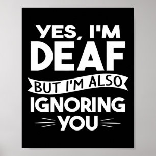 ASL-Dövets medvetenhet om Dövet Förlust Kultur och Poster