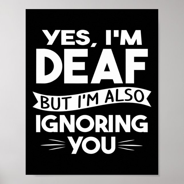 ASL-Dövets medvetenhet om Dövet Förlust Kultur och Poster (Framsidan)