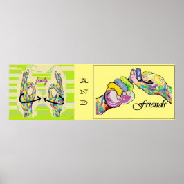 ASL-familj och vänner Poster