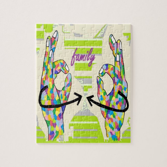 ASL-FAMILJ PUSSEL (Vertikal)