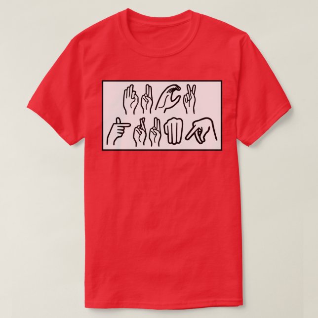 ASL Fck Trump T Shirt (Design framsida)