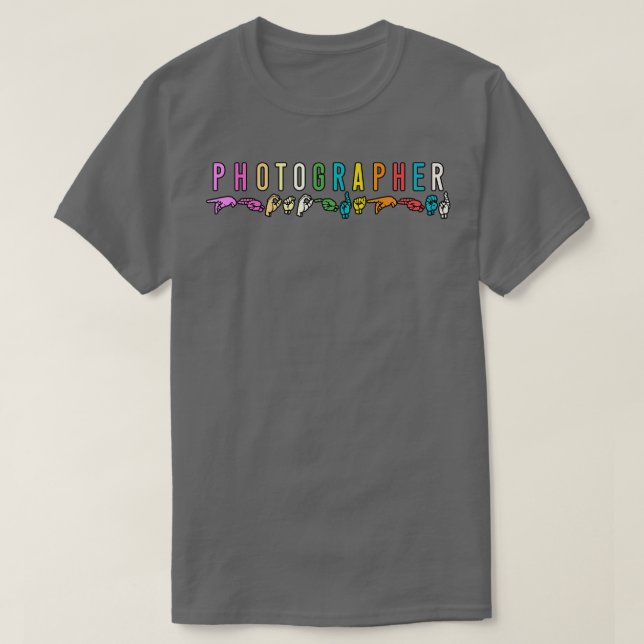 ASL-fotoskrivare T Shirt (Design framsida)