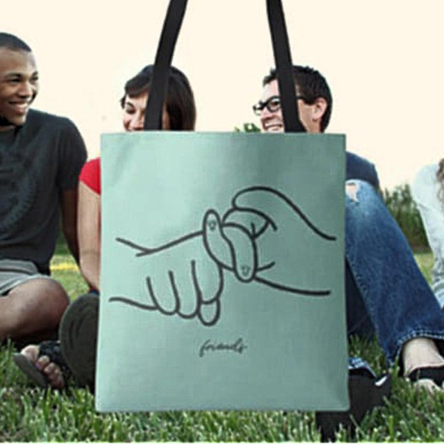 ASL Friends Tote Bag - Underteckningsspråk Påståen Tygkasse (Skapare uppladdad)