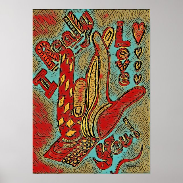 ASL Funky I VERKLIGEN You Poster (Framsidan)