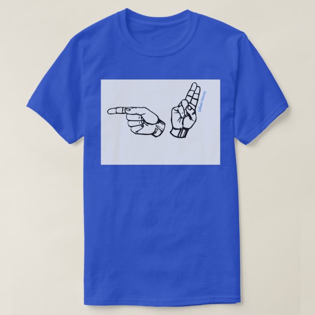 ASL Gallaudet Universiteten T Shirt (Design framsida)
