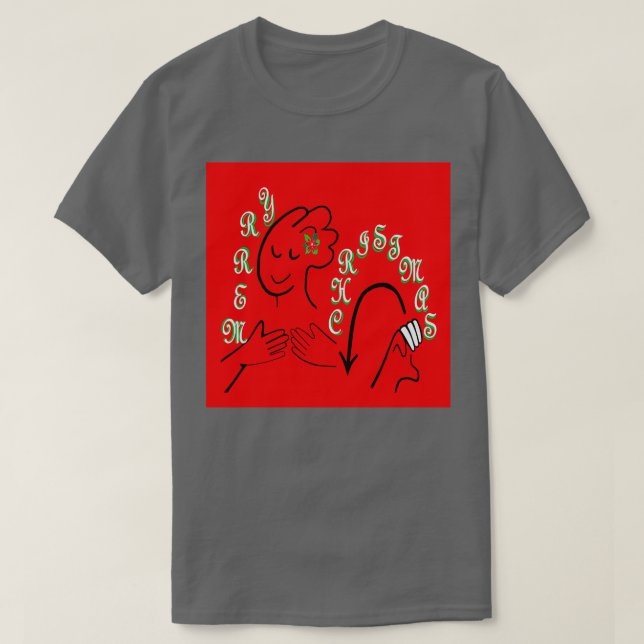 ASL GOD JUL T SHIRT (Design framsida)