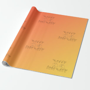 ASL Grattis på födelsedagen /Hand-tecken och Finge Presentpapper