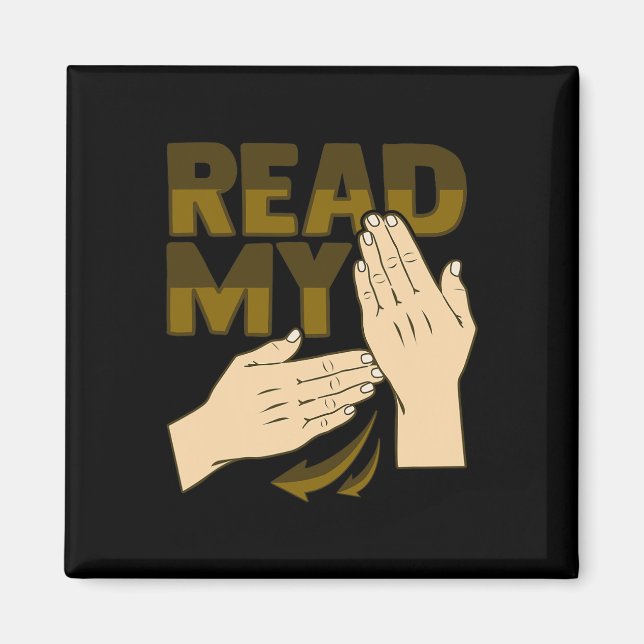 Asl Hand Gesture Deaf Hearing Loss Awareness 12  Magnet (Framsidan)