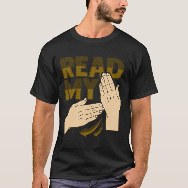 Asl Hand Gesture Deaf Hearing Loss Awareness 12  T Shirt (Framsida)