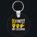 Asl Hand Gesture Deaf Hearing Loss Awareness 3  Nyckelring<br><div class="desc">Asl Hand Gesture Deaf Hearing Loss Awareness 3</div>