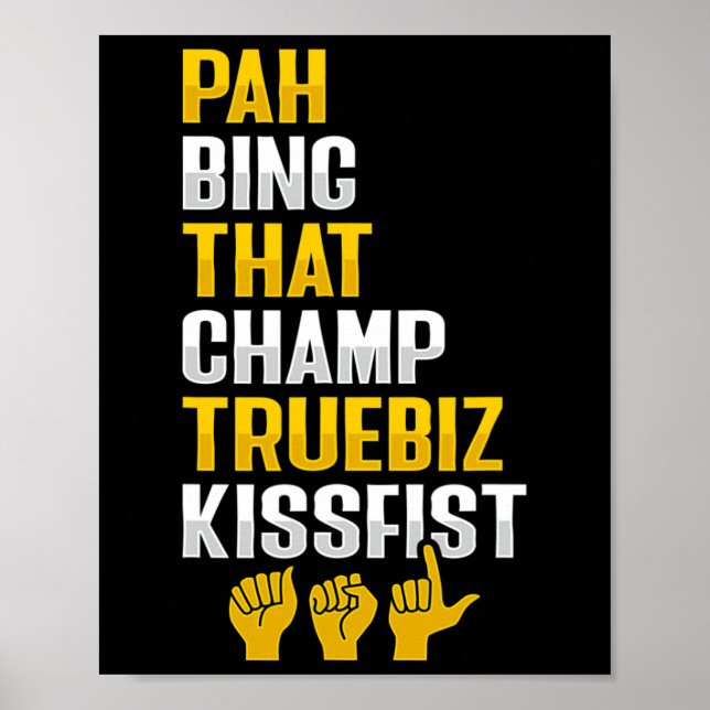 ASL Hand Gesture Döv Hörselbortmedvetande 8 Poster (Framsidan)