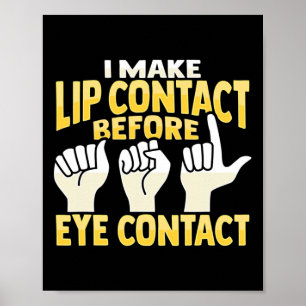 ASL Hand Gesture Döv Hörselförlust Medvetenhet 10 Poster